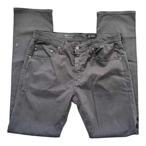 AG Adriano Goldschmied Everett Slim Straight Jeans Dark Gray 34x34 - Picture 4 of 11